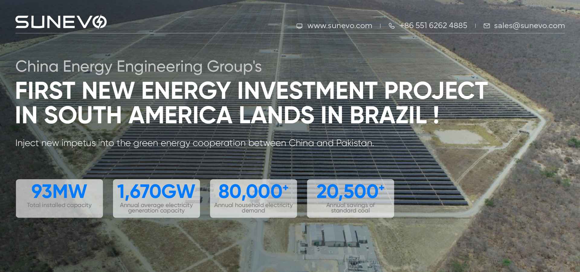 China Energy Engineering Group's First New Energy Investment Project in South America Lands in Brazil